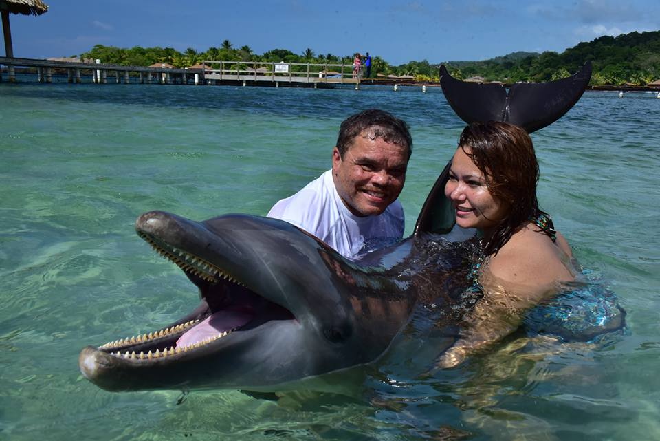 Vacation with daughter Francis in Roatan Honduras 2016